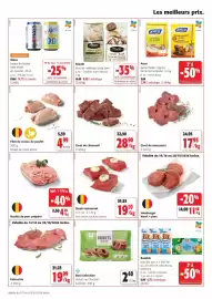 Catalogue Colruyt page 20: Hamburger bœuf + porc €11,98, Civet de chevreuil €28,90