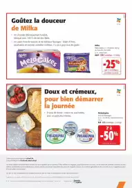 Catalogue Colruyt page 23: Milka Melo Cakes €17,08, Philadelphia fromage €4,58