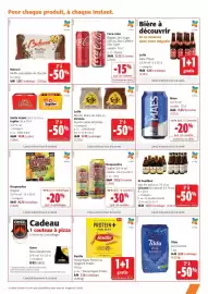 Catalogue Colruyt page 7: Leffe bière d'hiver €9,80, Barilla Penne Rigate Protein €3,19