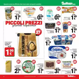 Volantino Supermercati Gulliver Pagina 26: Kefir probiotico Mila €0,69, Dessert cremoso crema della nonna €1,99