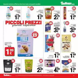 Volantino Supermercati Gulliver Pagina 29: Mini Voglie Matilde Vicenzi €1,99, Glico Mikado al cioccolato €1,79