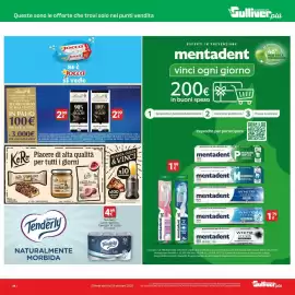 Volantino Supermercati Gulliver Pagina 38: Lindt Excellence 90% Cacao €2,99, Tenderly Carta Igieneica Carezza di Latte €4,69