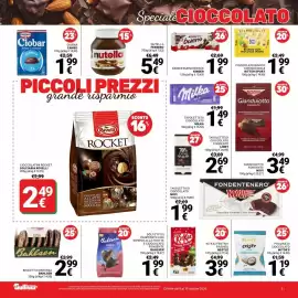Volantino Supermercati Gulliver Pagina 7: Kinder bueno €1,99, Cioccolato bianco con nocciole Ritter Sport €1,99