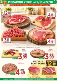 Volantino Jero Market Pagina 8: Suino Bocconcini €4,49, Suino tracchie costine €3,99