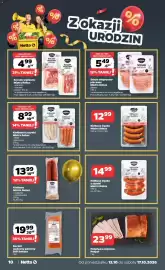 Netto gazetka tydzień 42 Strona 10: Kielbaski z szynki Mistrz Rohus €8,99, Kiełbasa Mistrz Rohus z gęsiną peerelowska €13,99