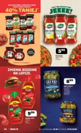 Netto gazetka tydzień 42 Strona 22: Ogórki Krakus €8,99, Ketchup Kotlin łagodny €9,99