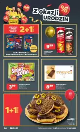 Netto gazetka tydzień 42 Strona 24: Pączek urodzinowy €4,99, Śmiejeżelki Nimm2 €3,99