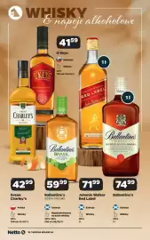 Netto gazetka | Alkohole Strona 10: Green Charley's Whisky €42,99, Ballantine's Finest Blended Scotch Whisky €74,99