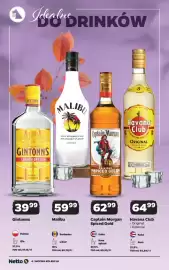 Netto gazetka | Alkohole Strona 4: Captain Morgan Original Spiced Gold €62,99, Gintonns London Dry Gin €39,99