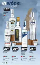 Netto gazetka | Alkohole Strona 6: Stock Prestige Wódka czysta €34,99, Wyborowa Wódka czysta €29,99