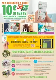 Catalogue G20 page 2: MES COURSES EN LIGNE G20 10€ Cz MINUTE OFFERTS ÈRE APRÈS VOTRE 1 COMMANDE *MONTANT CRÉDITÉ SUR VOTRE
