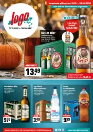 Logo Getränkemarkt Prospekt woche 43 Seite 1: Top frisch Mineralwasser €3,49, Schwip Schwap cola & orange €9,99