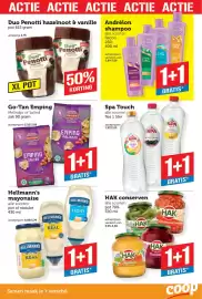 Coop folder week 42 Pagina 3: Duo Penotti hazelnoot & vanille €2,75, HAK conserven €4,69