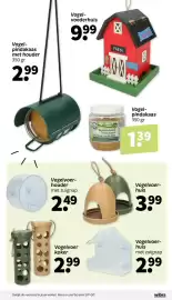 Wibra folder Pagina 25: Vogelvoederhuis €9,99, Vogelvoer koker €2,99