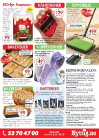 Nyttig kundeavis Side 30: Bakefolie €99,00, Fjerner nupper raskt og skånsomt €149,00