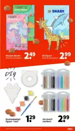 Wibra folder Pagina 13: Paint your own wooden animals €2,49, 3d shark €2,99