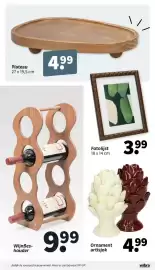 Wibra folder Pagina 16: Ornament artisjok €4,99, Plateau €4,99