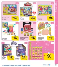 Carrefour folder | Speelgoed Pagina 13: Speelset Disney Junior Garage op reis €15,95, Donut Shop €17,95