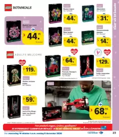 Carrefour folder | Speelgoed Pagina 23: Ferrari F2004 en Michael Schumacher €68,95, Waterlelies €31,95