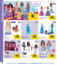 Carrefour folder | Speelgoed Pagina 30: Frozen - Pop Elsa €24,95, Disney Princess Pop €8,95