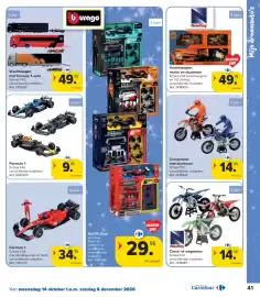 Carrefour folder | Speelgoed Pagina 41: Formule 1 €9,95, Cross- of wegmotor €14,95