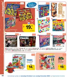 Carrefour folder | Speelgoed Pagina 50: Wie is het? Editie Pokémon €19,95, Pop-up Pirate! €14,95