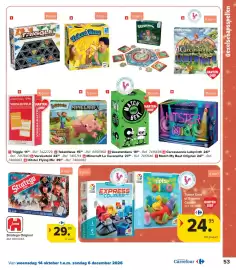 Carrefour folder | Speelgoed Pagina 53: Tiptoe Dino of Express Courier €24,95, Stratego Original €29,95