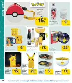 Carrefour folder | Speelgoed Pagina 58: Lichtgevend figuurtje Teknofun ledlamp recht-opstaande Pikachu €29,95