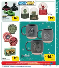 Carrefour folder | Speelgoed Pagina 59: Spaarpot €14,95, Sneeuwbol €19,95