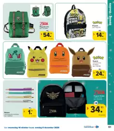 Carrefour folder | Speelgoed Pagina 61: Rugzak €14,95, Rugzak Link €54,95