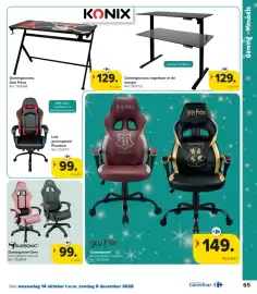 Carrefour folder | Speelgoed Pagina 65: Gamingstoel Gem €99,00, Gamingstoel €149,00