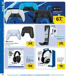 Carrefour folder | Speelgoed Pagina 74: Draadloze controller rgb ps5 €34,95, Laadstation PS5 €29,95