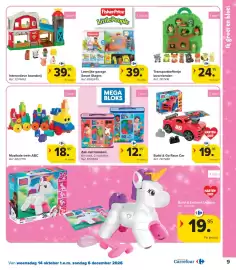 Carrefour folder | Speelgoed Pagina 9: Leerrijke garage Smart Stages €39,95, Zak met blokken €12,95