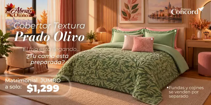 Colchas Concord (válido hasta 15-10)