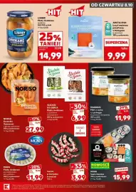 Kaufland gazetka Strona 19: Surimi w kształcie krewetek €3,99, Filety śledziowe opiekane Lisner €14,99