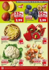 Kaufland gazetka Strona 3: Śliwki podłużne polskie €3,99, Fasolka szparagowa żółta polska €12,99