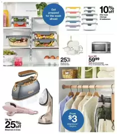 Catálogo Target semana 42 Página 18: Black+decker 07-cu.-ft. microwave €59,99, Brightroom hangers €3,00