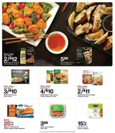 Catálogo Target semana 42 Página 32: Select Good & Gather lunch meat €3,89, Marie Callender's Chicken Pot Pie €10,00