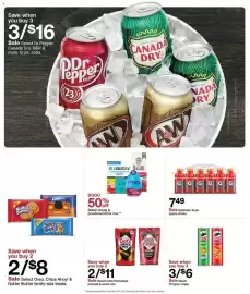Catálogo Target semana 42 Página 33: Pringles crisps €6,00, Gatorade 12-pk. sports drinks €7,49