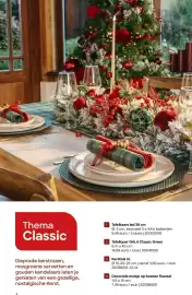 AVA folder Pagina 4: 2. 1. Thema Classic Dieprode kerstrozen, mosgroene servetten en gouden kandelaars laten je genieten van