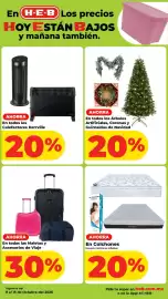 Folleto HEB semana 41 Página 14: Árboles Artificiales Coronas y Guirnaldas de Navidad, Kerrville Colchones