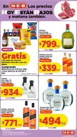 Folleto HEB semana 41 Página 4: Tequila Don Julio Blanco €494,00, Whisky Buchanan's 12 años €799,00