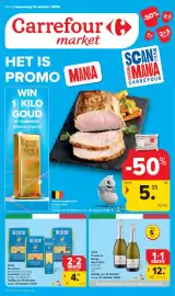 Carrefour Market folder week 42 Pagina 1: Italië Prosecco Borgo San Pietro €12,99, Pasta De Cecco €4,06