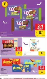 Carrefour Market folder week 42 Pagina 20: Chocoladerepen en -tabletten Galak, Lion en KitKat €5,32, Schoko-Bons White €4,09