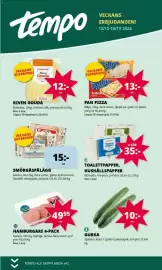 Tempo reklamblad vecka 42 Sida 1: Garant smörgåspålägg €15,00, Garant hamburgare 4-pack €49,95