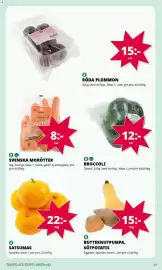 Tempo reklamblad vecka 42 Sida 2: Morötter €8,00, Satsumas €22,00