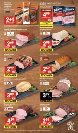 Delikatesy Centrum gazetka tydzień 42 Strona 15: Wędliny w plastrach Krakus €4,99, Kabanosy Tarczyński Exclusive €1,00