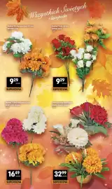 Delikatesy Centrum gazetka tydzień 42 Strona 39: Bukiet 7 chryzantem 60 cm €16,49, Bukiet 10 chryzantem €9,29