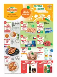 Globus leták týden 42 Strana 1: Král Sýrů Hermelín Duo €69,90, Mattoni ochucená minerální voda €14,90