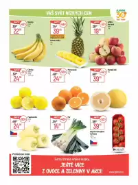 Globus leták týden 42 Strana 12: Bezdinek farma rajčata koktejlová keříková €39,90, Banány €22,90